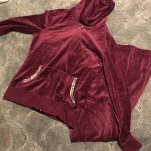 Victoria’s Secret velvet sweatsuit